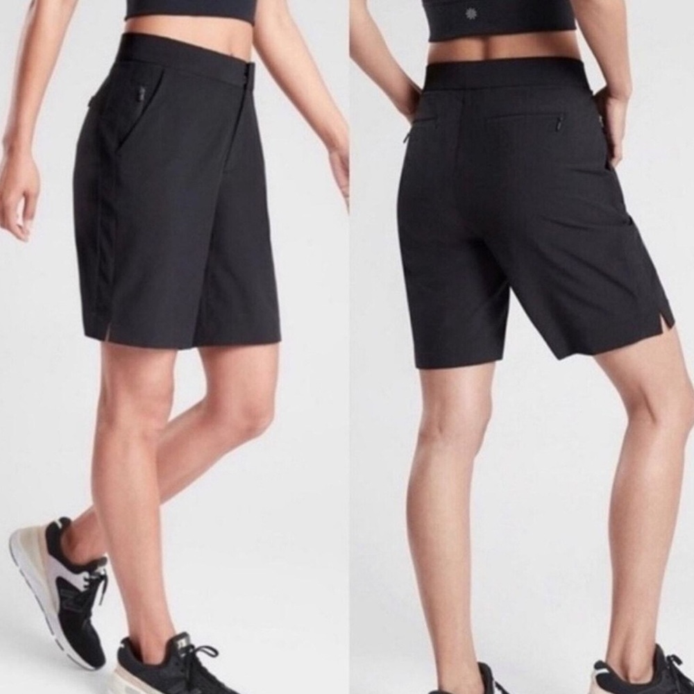Athleta Tribeca 7” Bermuda Short Black Sz 14